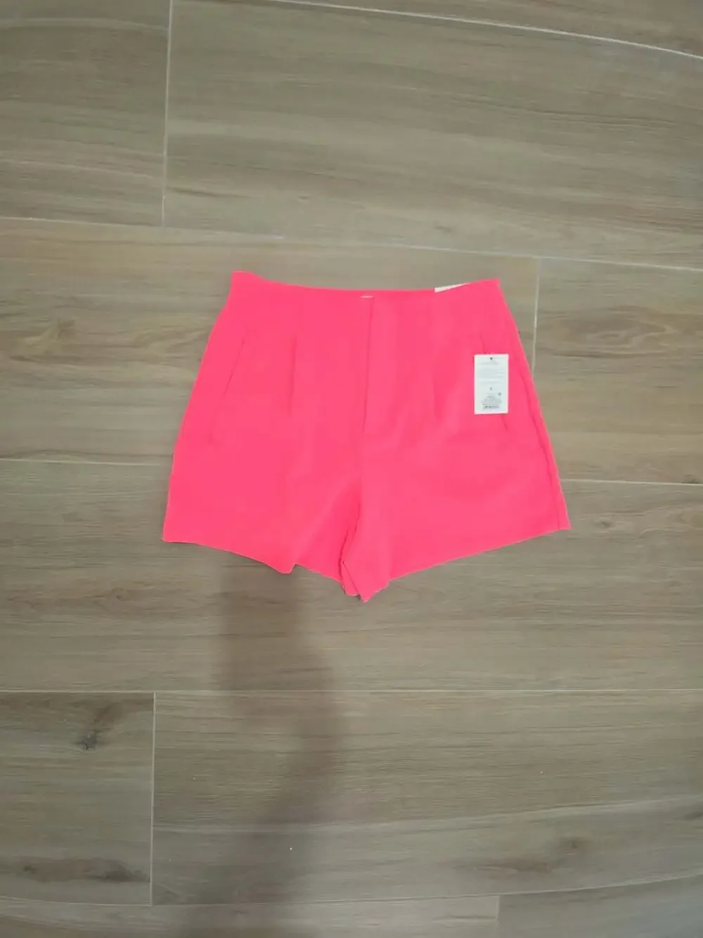 A New Day Women Neon Pink Midi Shorts Size 6